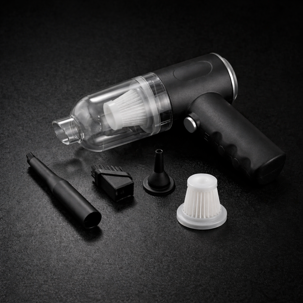 VacuumGo – Aspirator Portabil Multifuncțional, Putere Mare în Format Compact